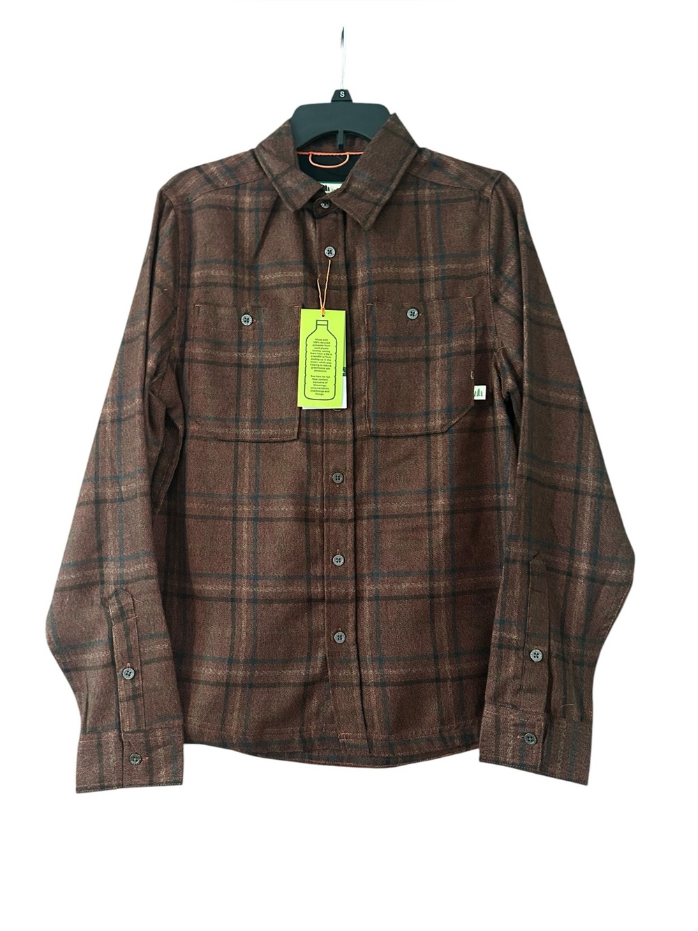 NWT Lake & Trail Men's Performance Plaid Flannel Shirt Size Small